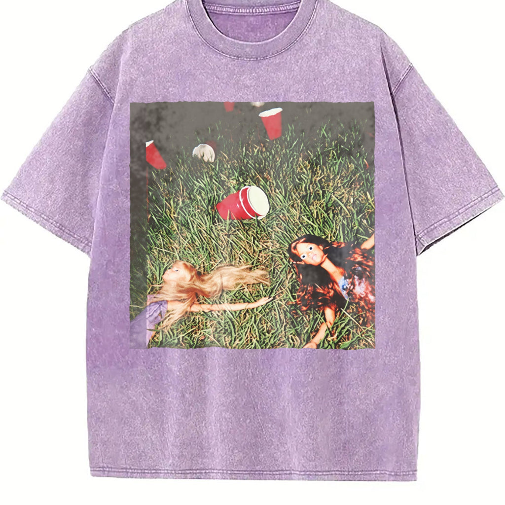 Dolls Relaxing on the Lawn Vintage Washed T-Shirt product image 6