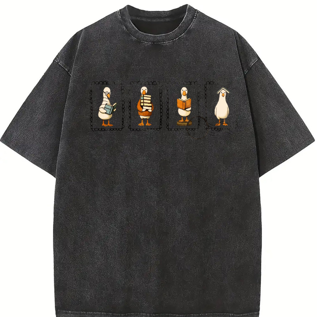 Quirky Goose Postage Stamps Vintage Washed T-Shirt product image 2