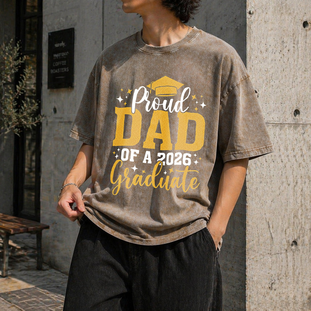 Dad Senior 2026 Proud Of A Class Of Graduate Vintage Washed product image 10