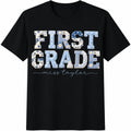 First Grade Teacher 1st Matching Group Floral Blue Faux product image 1