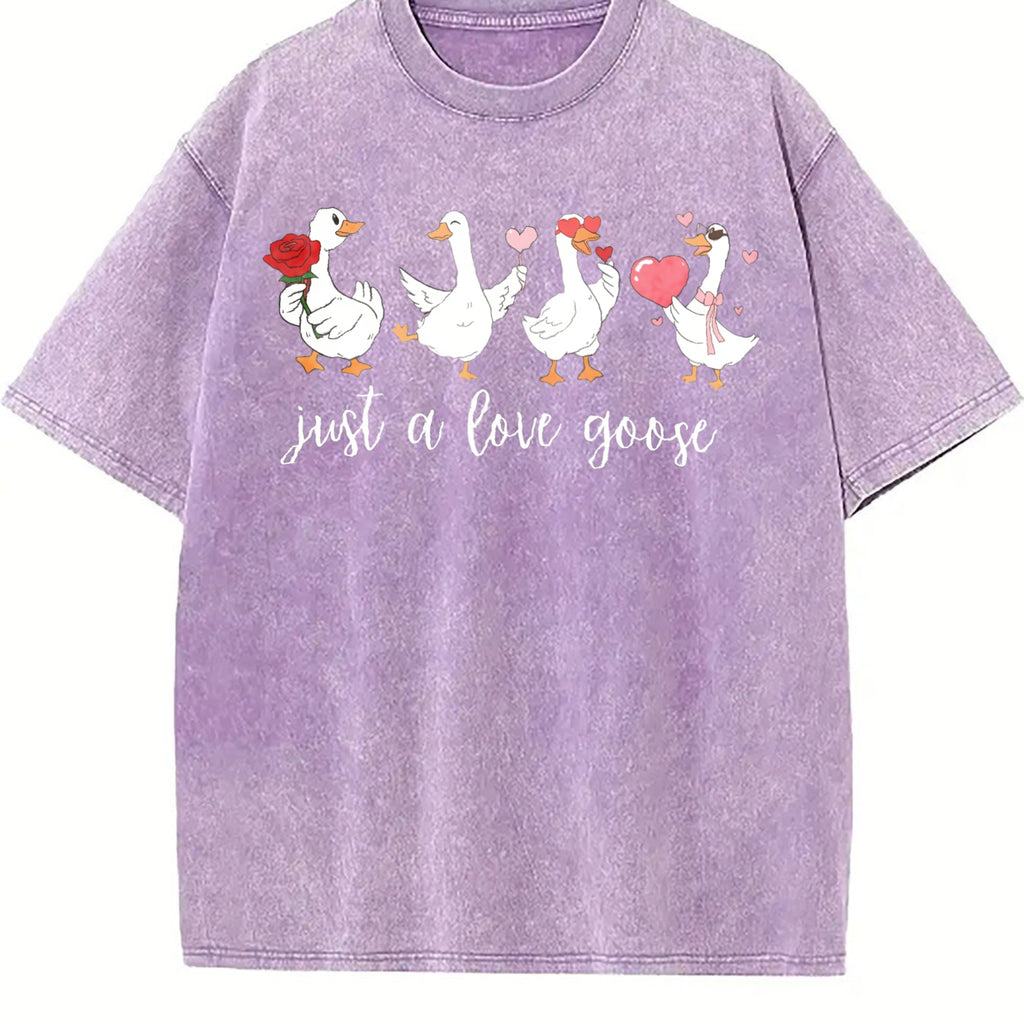 Batik - Humorous Heart Goose Vintage Washed T-Shirt product image 6