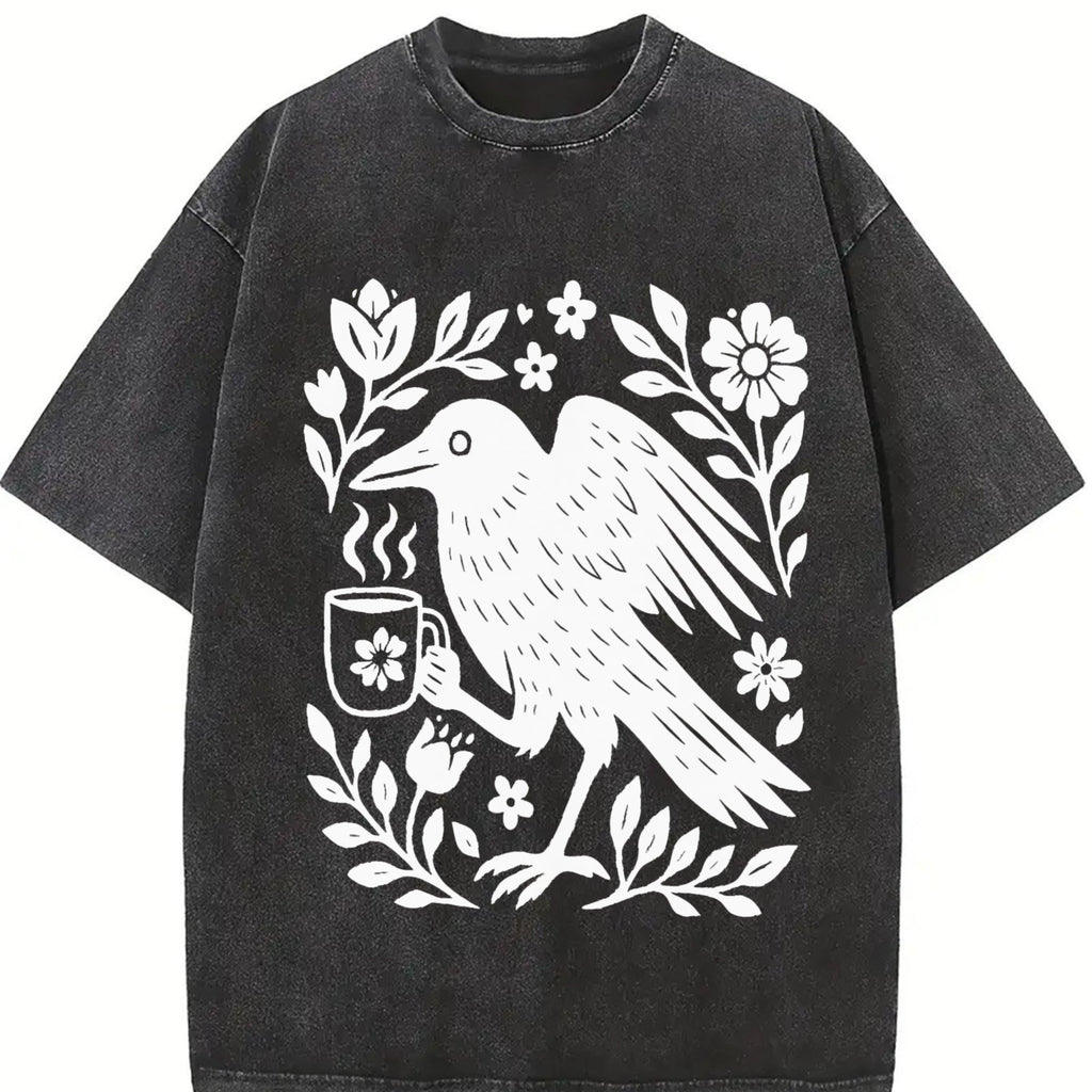 Boho Crow Vintage Washed T-Shirt product image 2