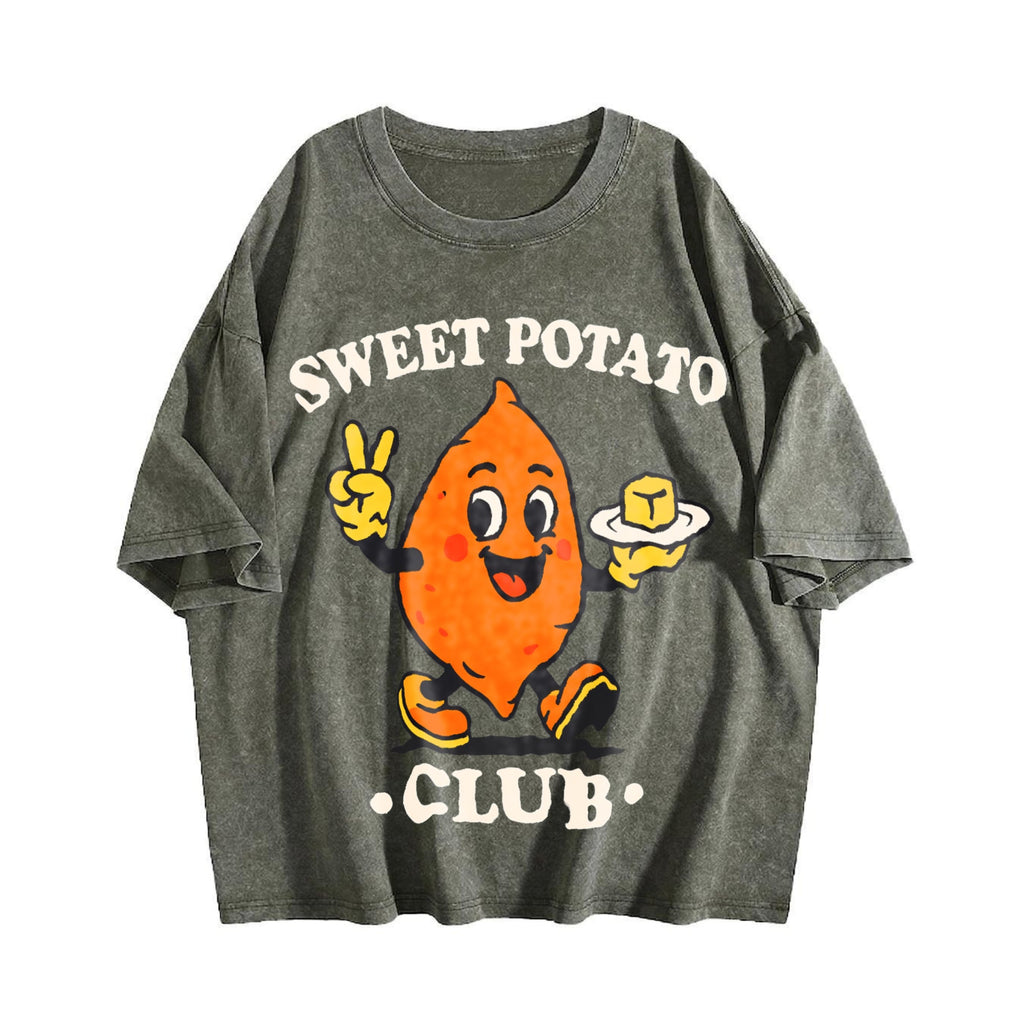 Sweet Potato Club Mascot Vintage Washed T-Shirt product image 4