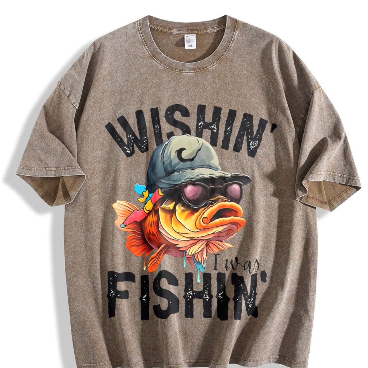 Fishing Vintage Washed T-Shirt product image 3