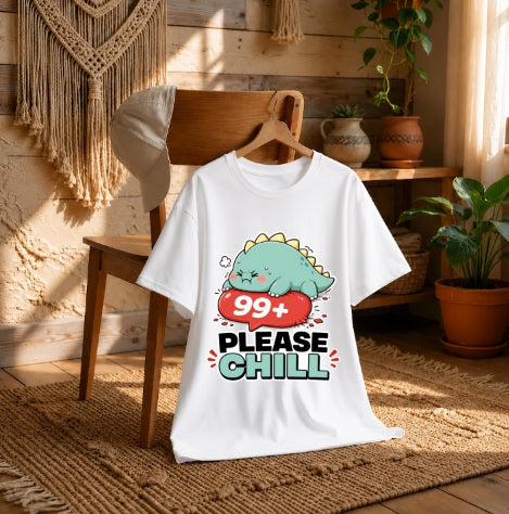 99 Plus Please Chill - Cute Dinosaur Notification Overload product image 2