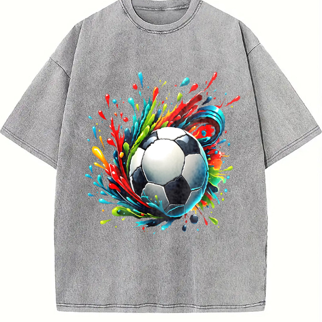 Global Soccer Fan Vintage Washed T-Shirt product image 5
