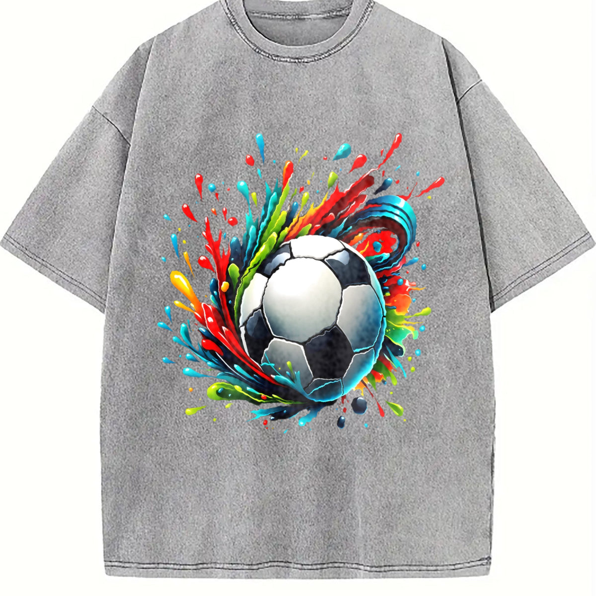 Global Soccer Fan Vintage Washed T-Shirt product image 5