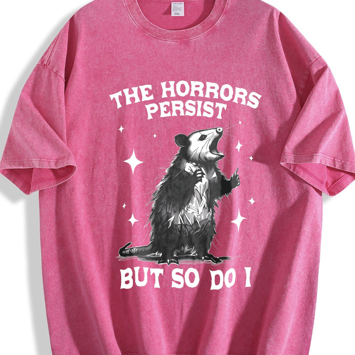 Funny Possum Says 90s Vintage Washed T-Shirt product image 7