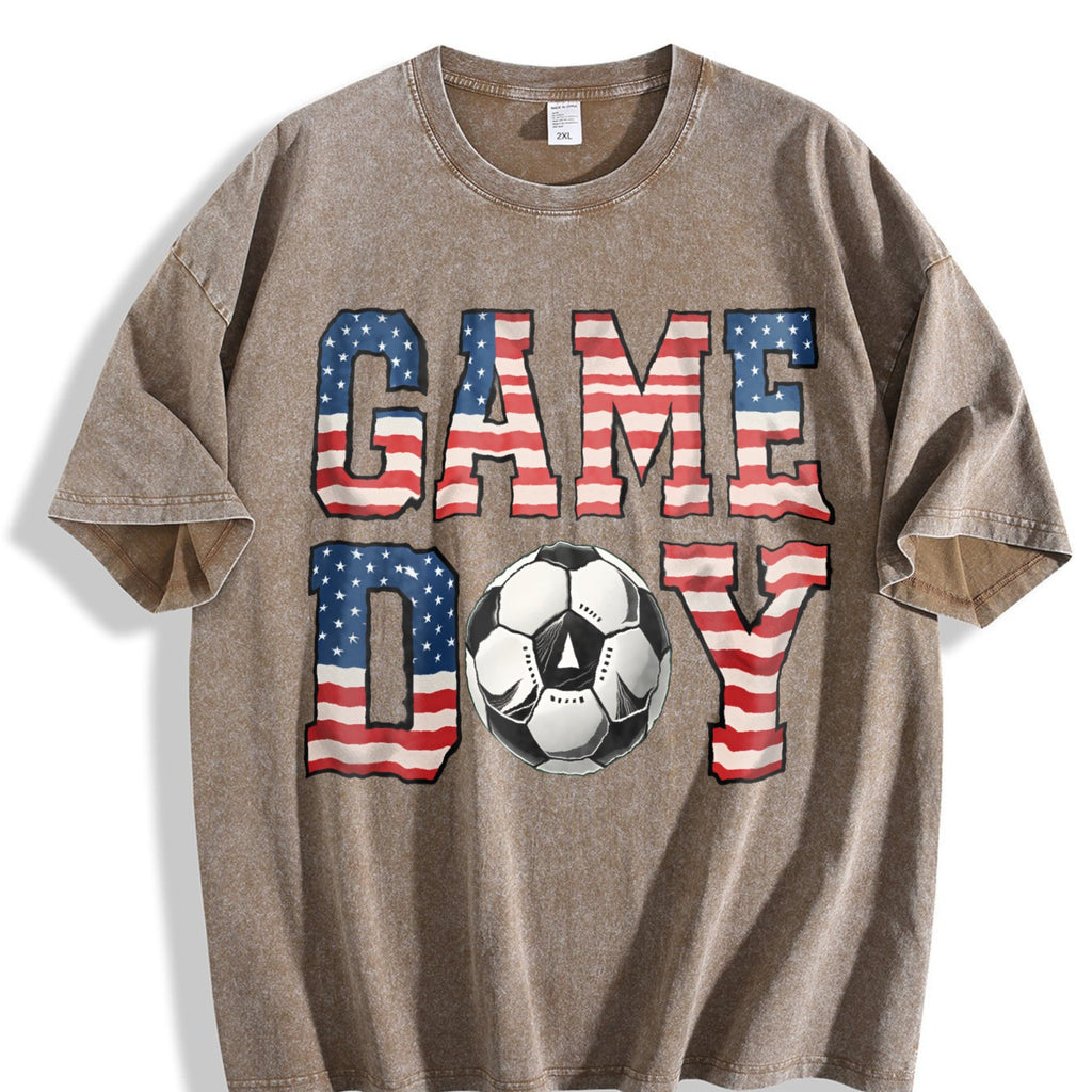 Global Soccer Fan Vintage Washed T-Shirt product image 3