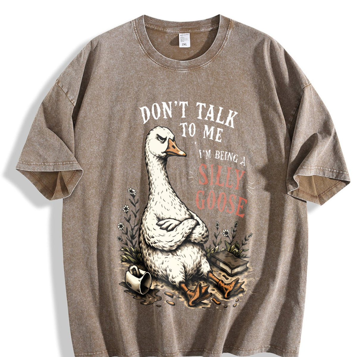 Silly Goose : Grumpy Vintage Washed T-Shirt product image 3
