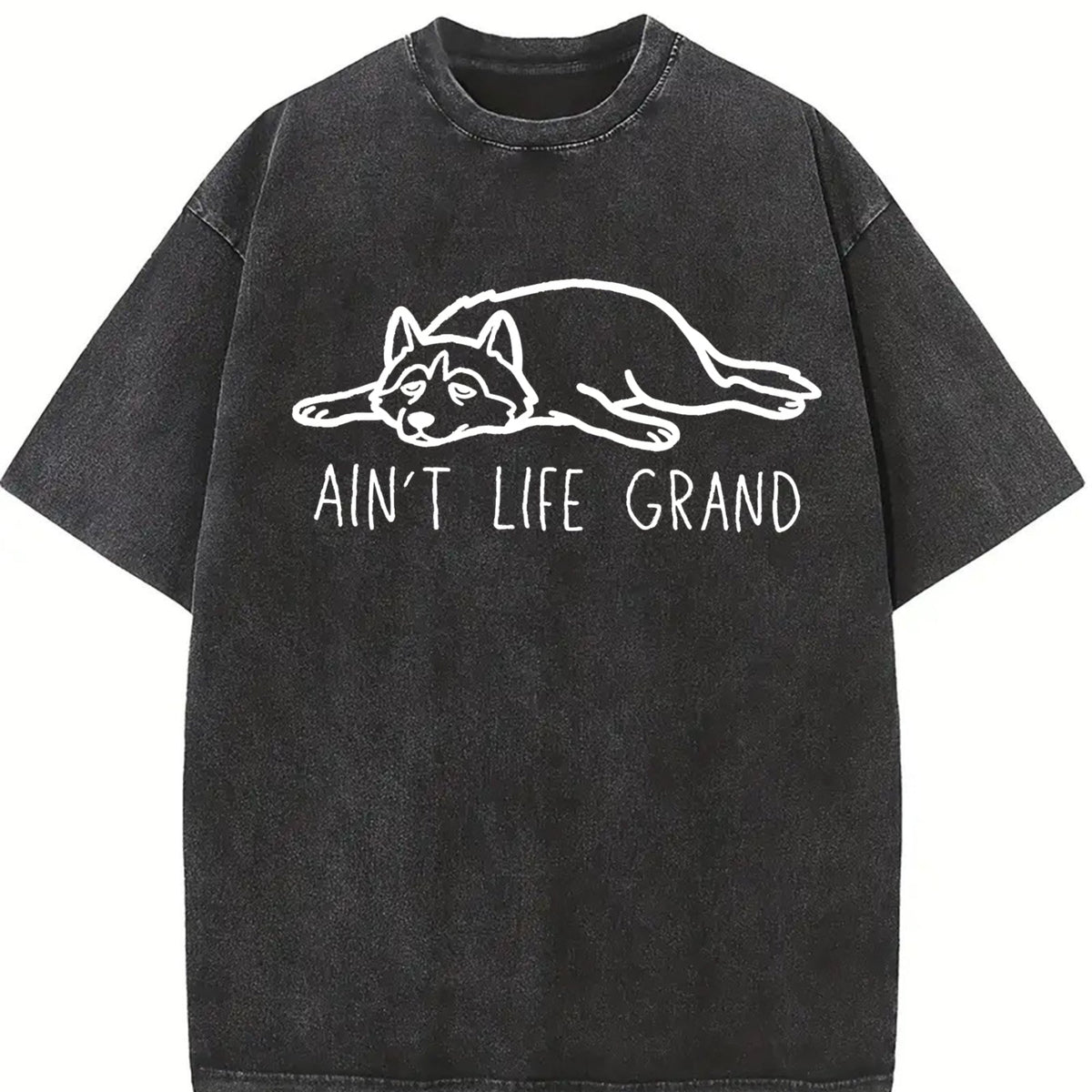 Ain't Life Grand Funny Dog Lover Vintage Washed T-Shirt product image 2