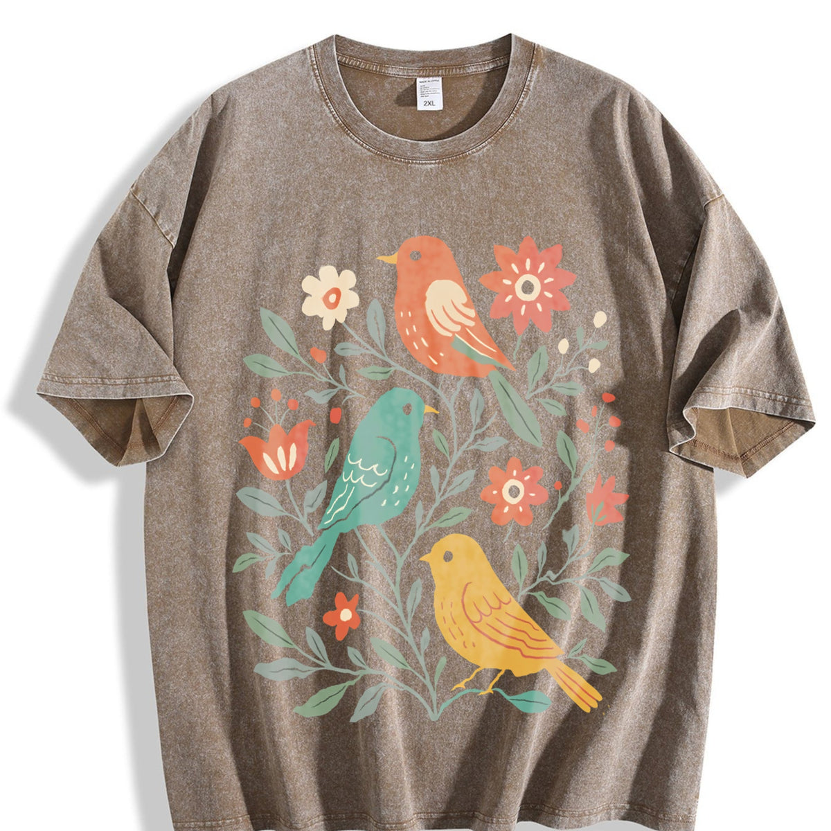 Chic For A Round Neckline Vintage Washed T-Shirt product image 3
