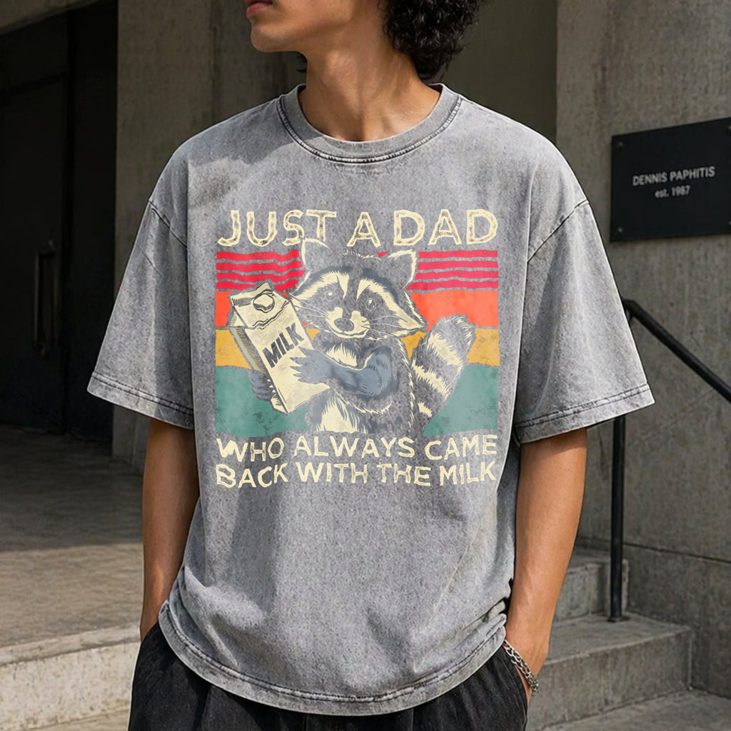 Just A Dad Who Always Came Back With The Milk Vintage product image 5