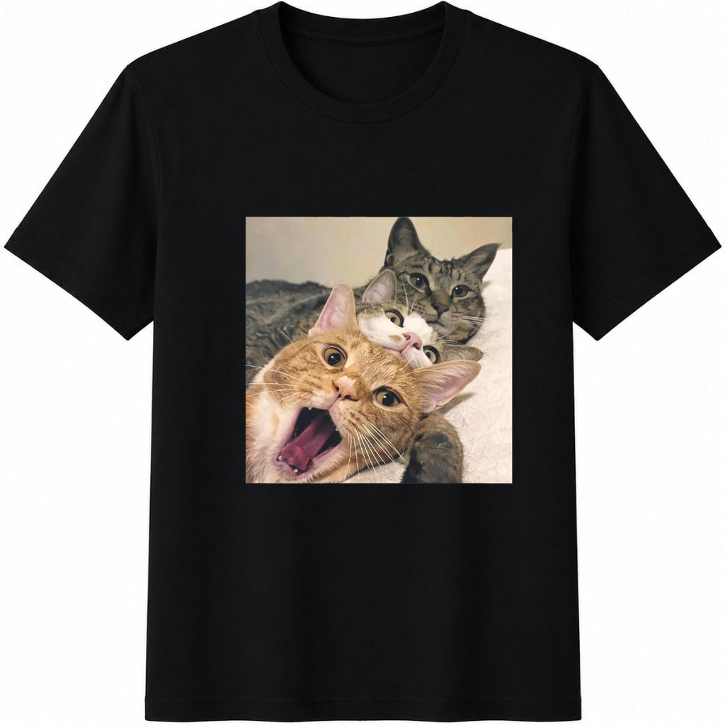 Funny Cat Meme Cotton T-Shirt product image 1