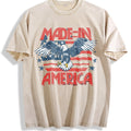 Eagle Made In America 4th Of July Vintage Washed T-Shirt product image 1