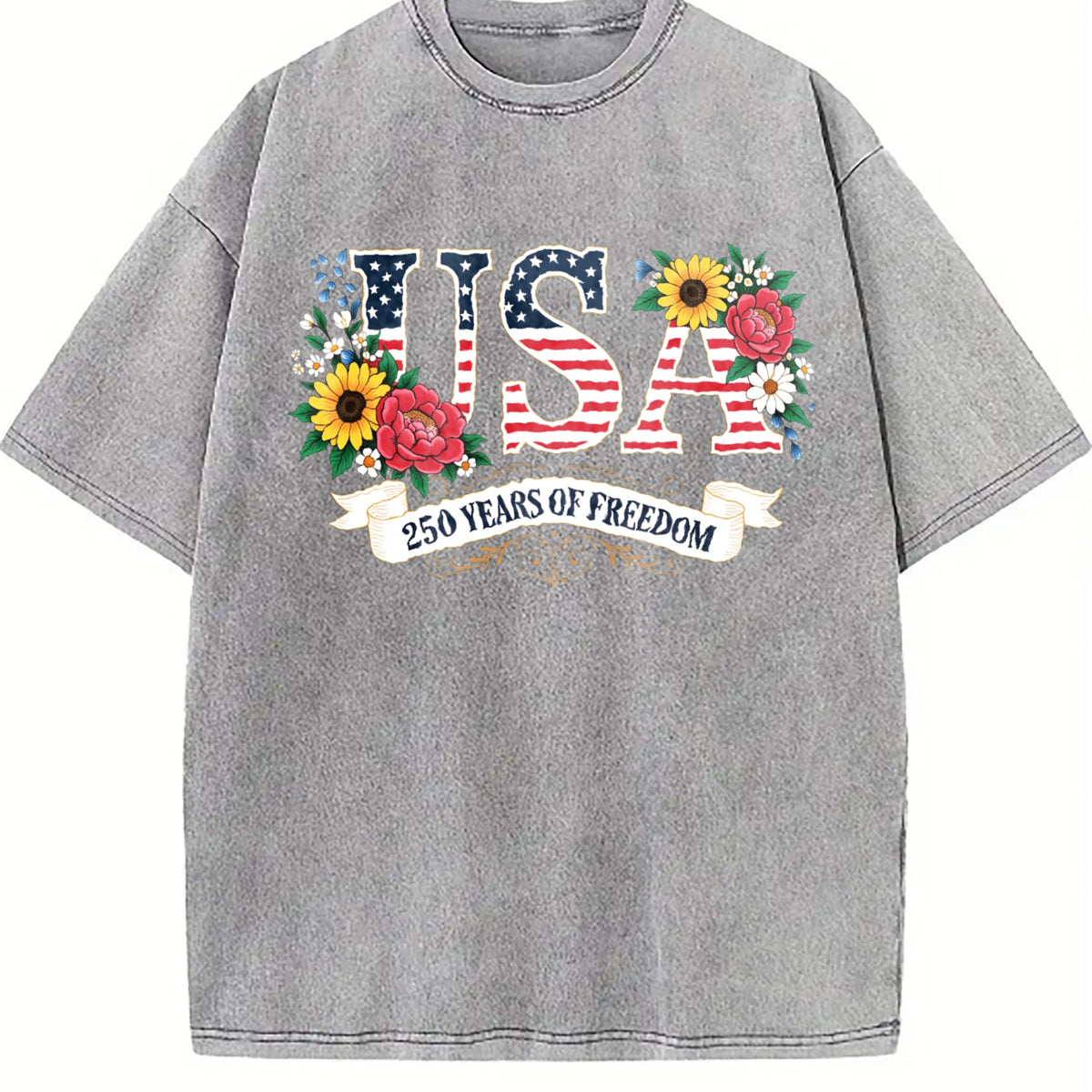 250th Anniversary United States Flowers Vintage Washed product image 5