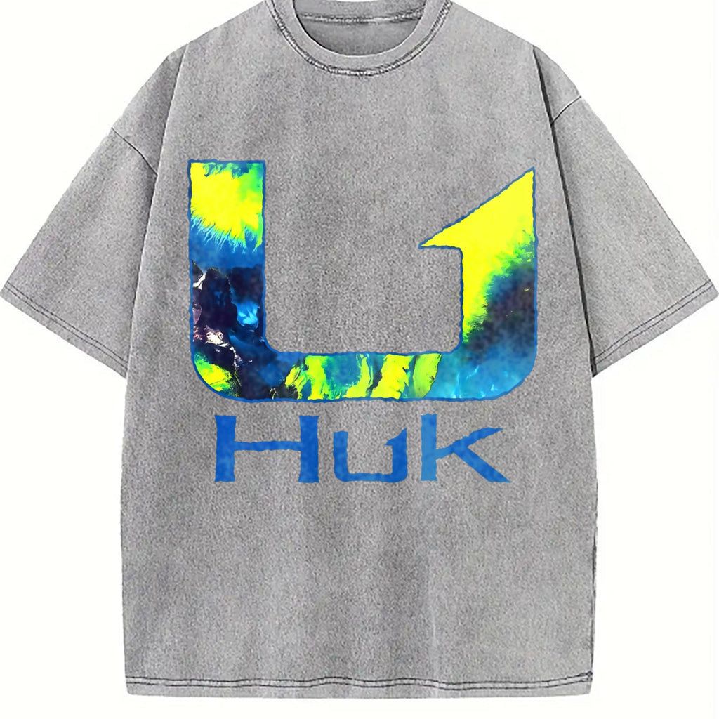 Huk Tie Dye Arrow Logo Vintage Washed T-Shirt product image 5