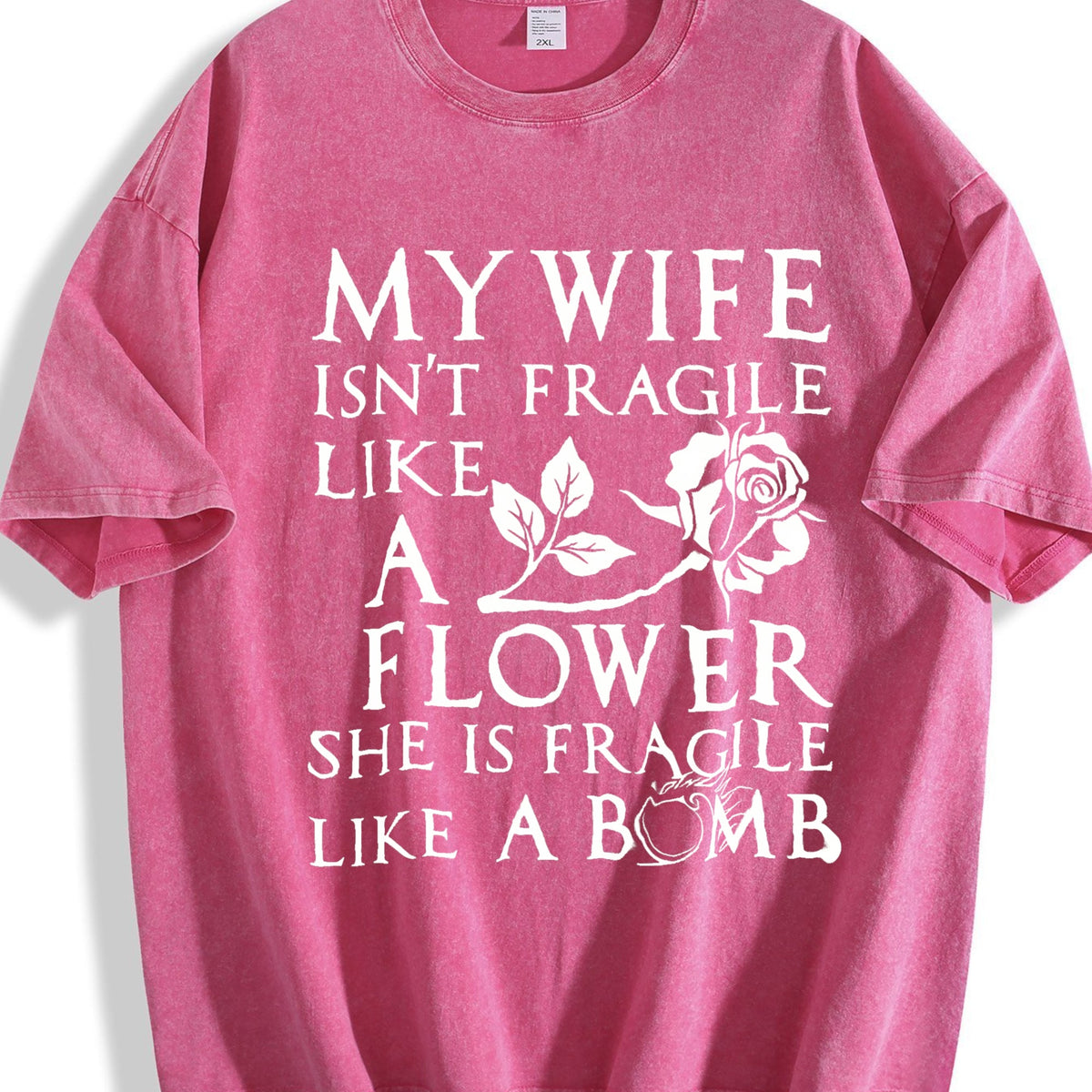 My Spouse Isn't Delicate Like A Flower Vintage Washed product image 7
