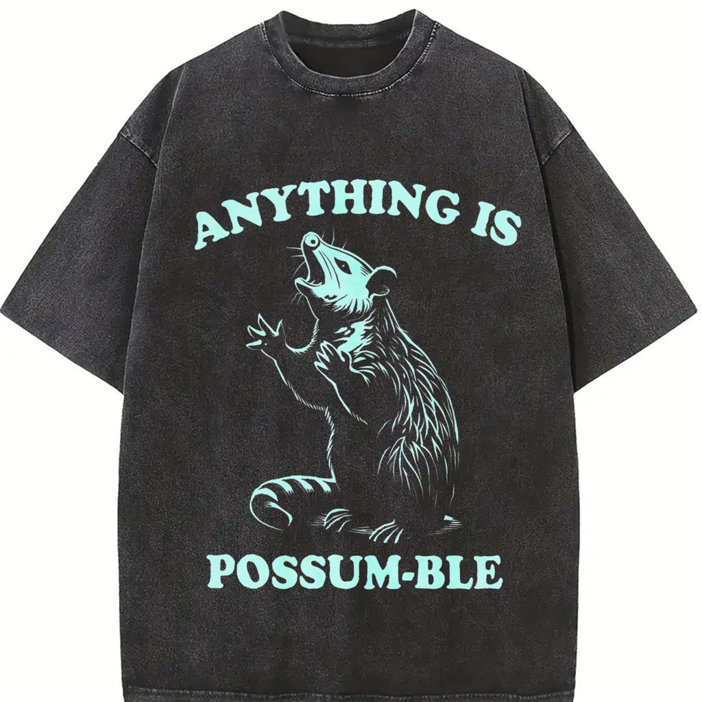 Funny Possum 90s Vintage Washed T-Shirt product image 2