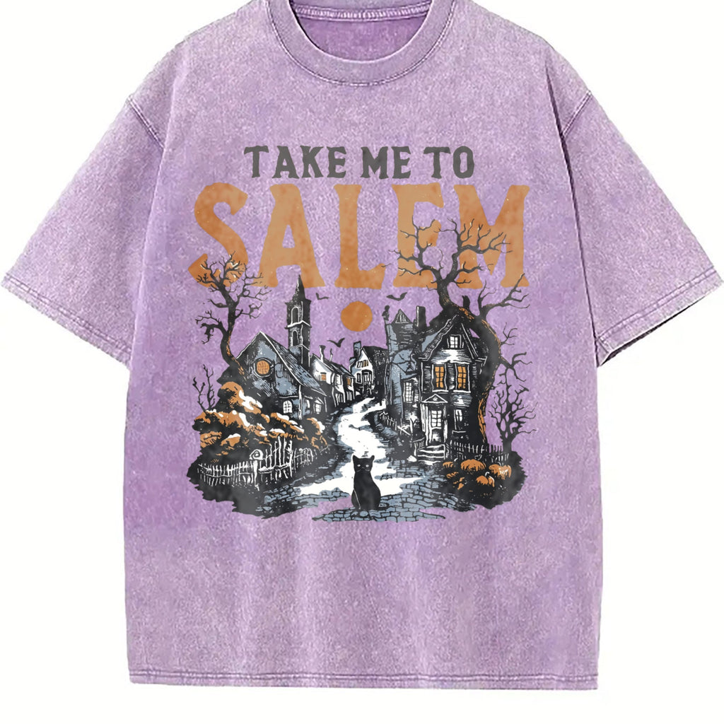 Salem Witch Town Vintage Washed T-Shirt product image 6