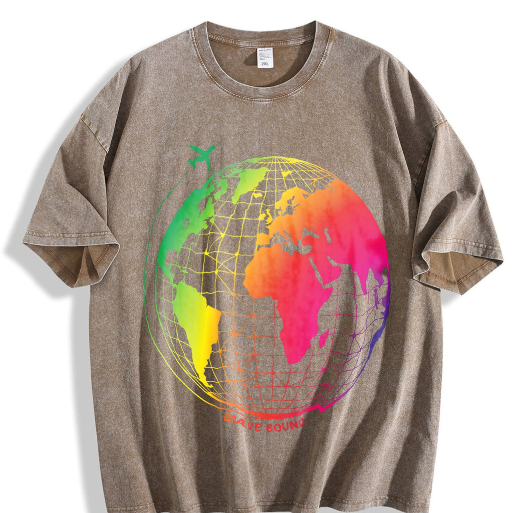 Global Soccer Fan Vintage Washed T-Shirt product image 3