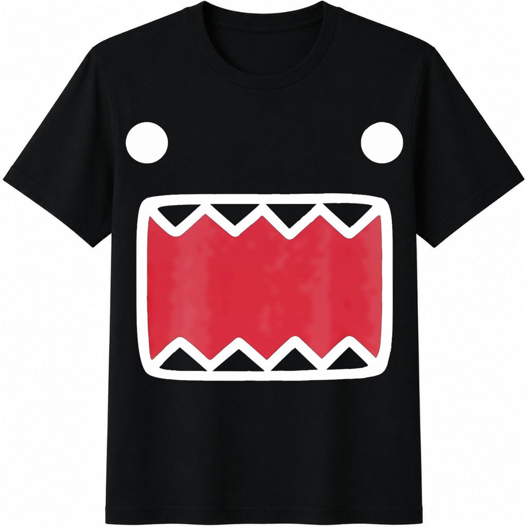 Y2K Domokun Babyface T Crazy Crew Collar Adult100 Cotton product image 1