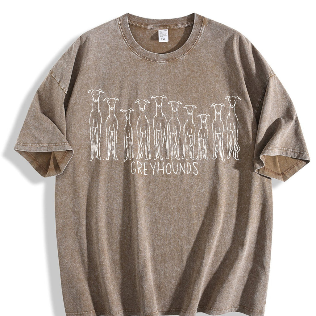 Greyhound Lover Vintage Washed T-Shirt product image 3