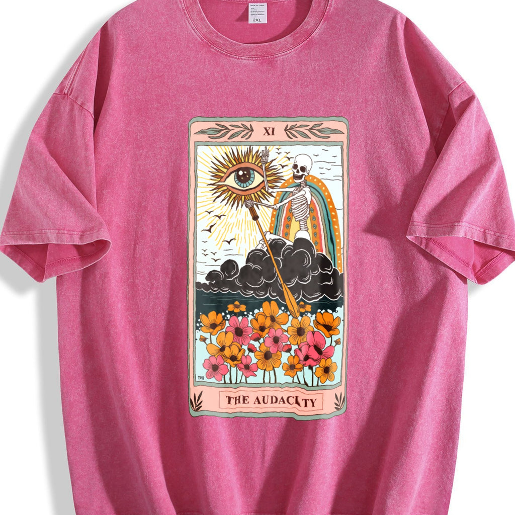 The Audacity Tarot Card Vintage Washed T-Shirt product image 7