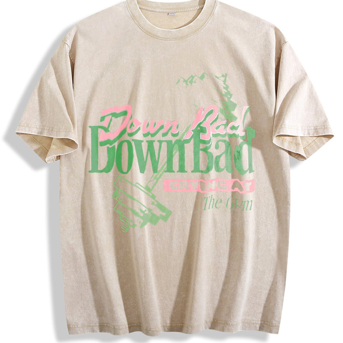 Bad Crying At The Gym Vintage Washed T-Shirt product image 1