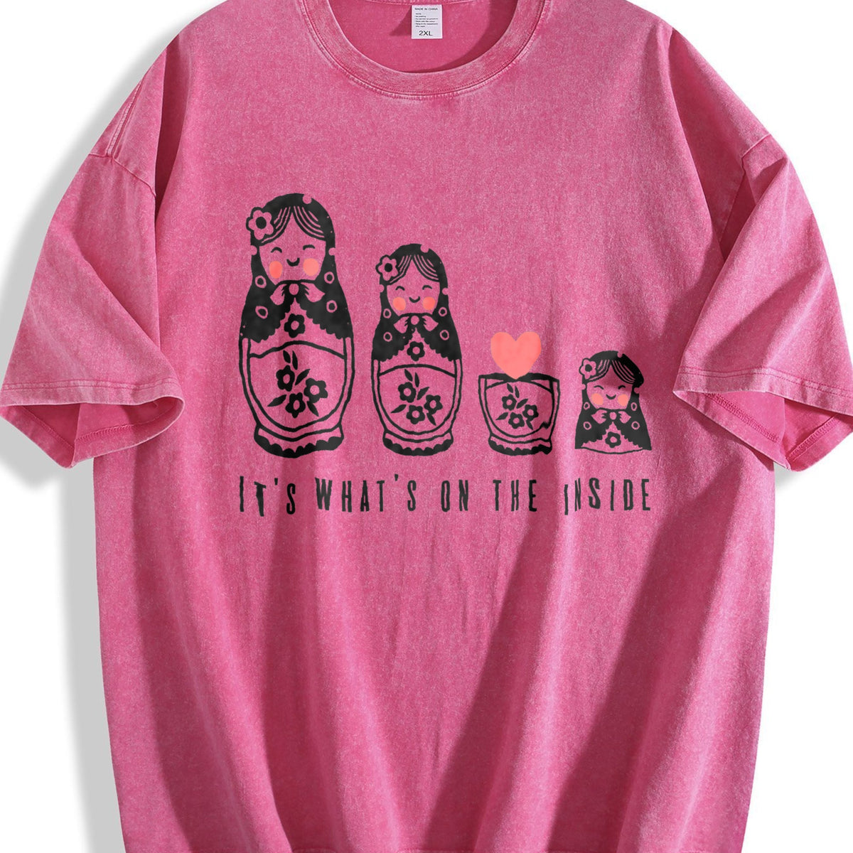 Russian Nesting Wooden Dolls 90s Vintage Washed T-Shirt product image 7