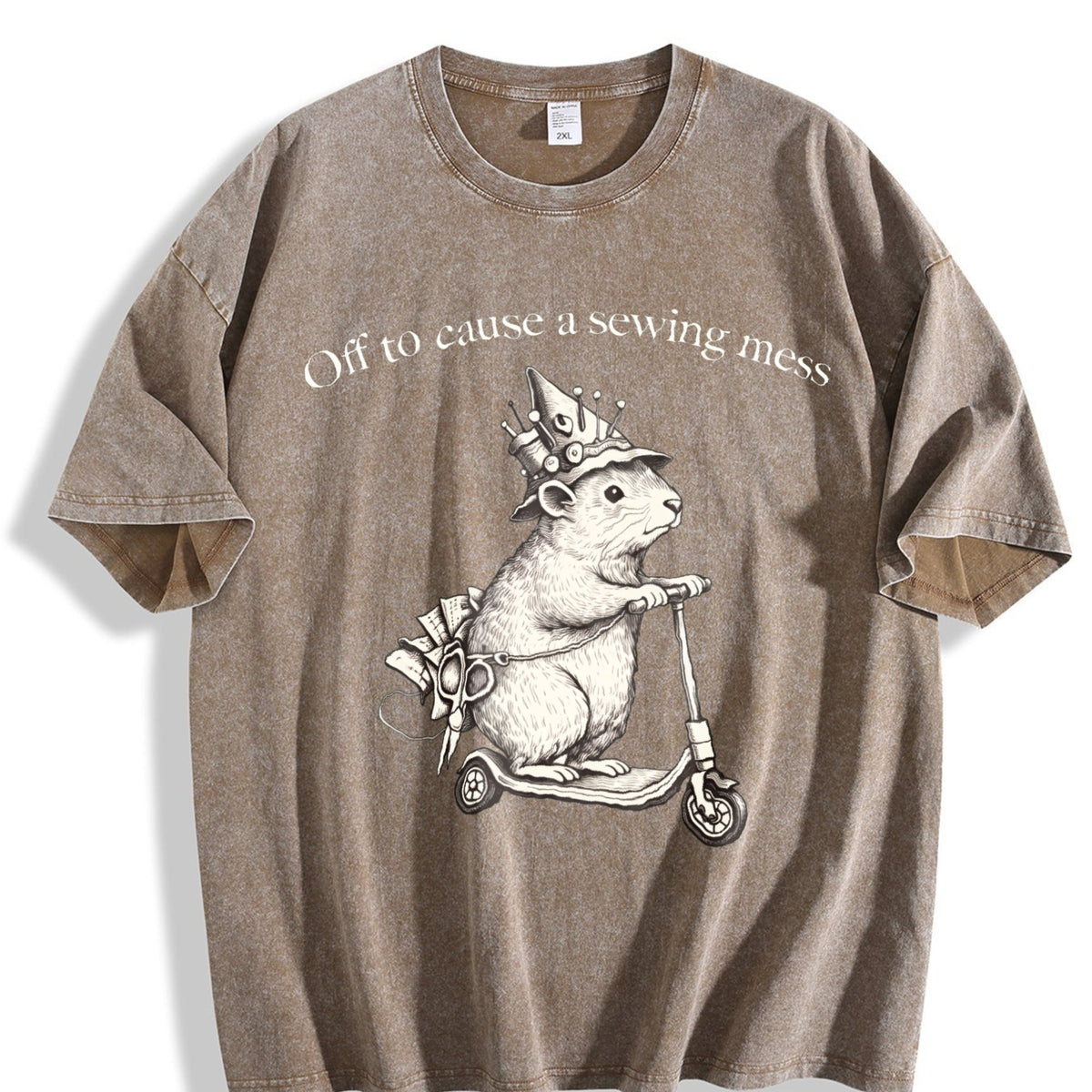 Funny Sewing Vintage Washed T-Shirt product image 3