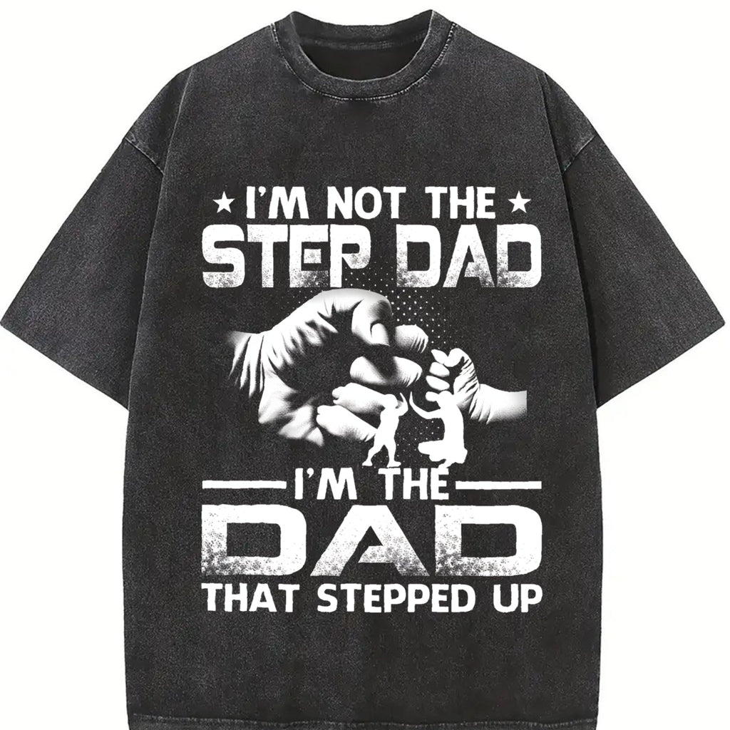 I'm Not The Stepdad Vintage Washed T-Shirt product image 2