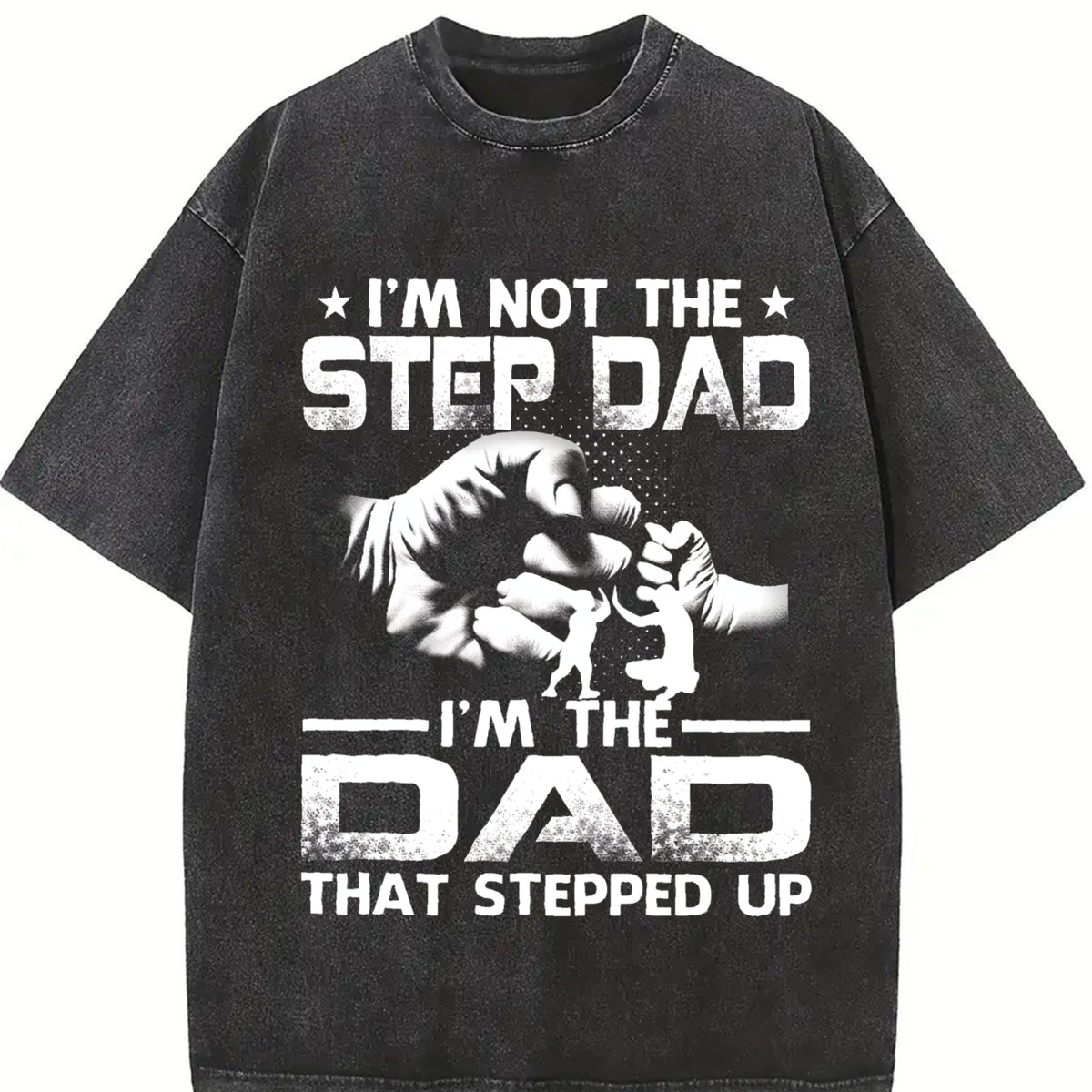 I'm Not The Stepdad Vintage Washed T-Shirt product image 2