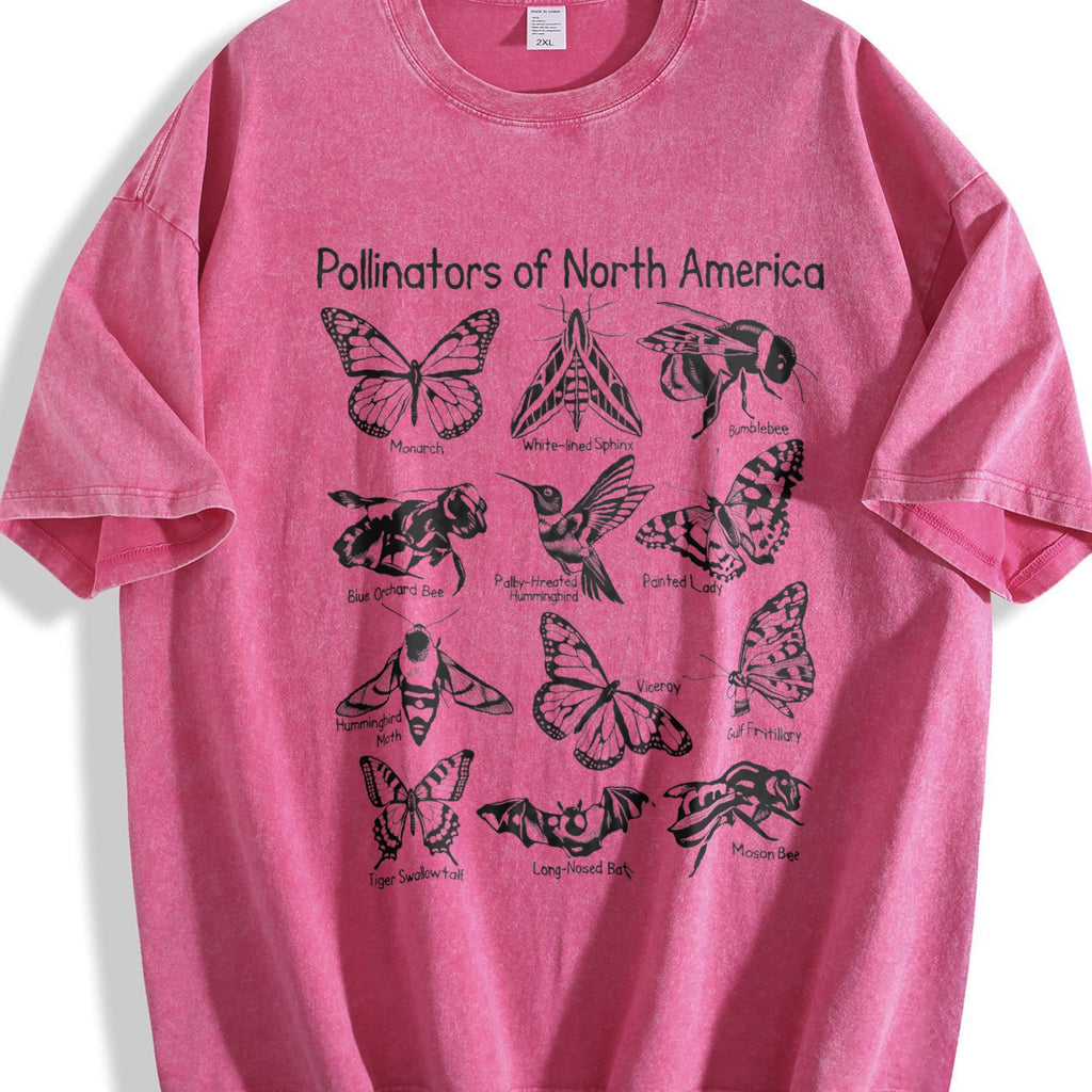 Pollinators Of North America Vintage Washed T-Shirt product image 7