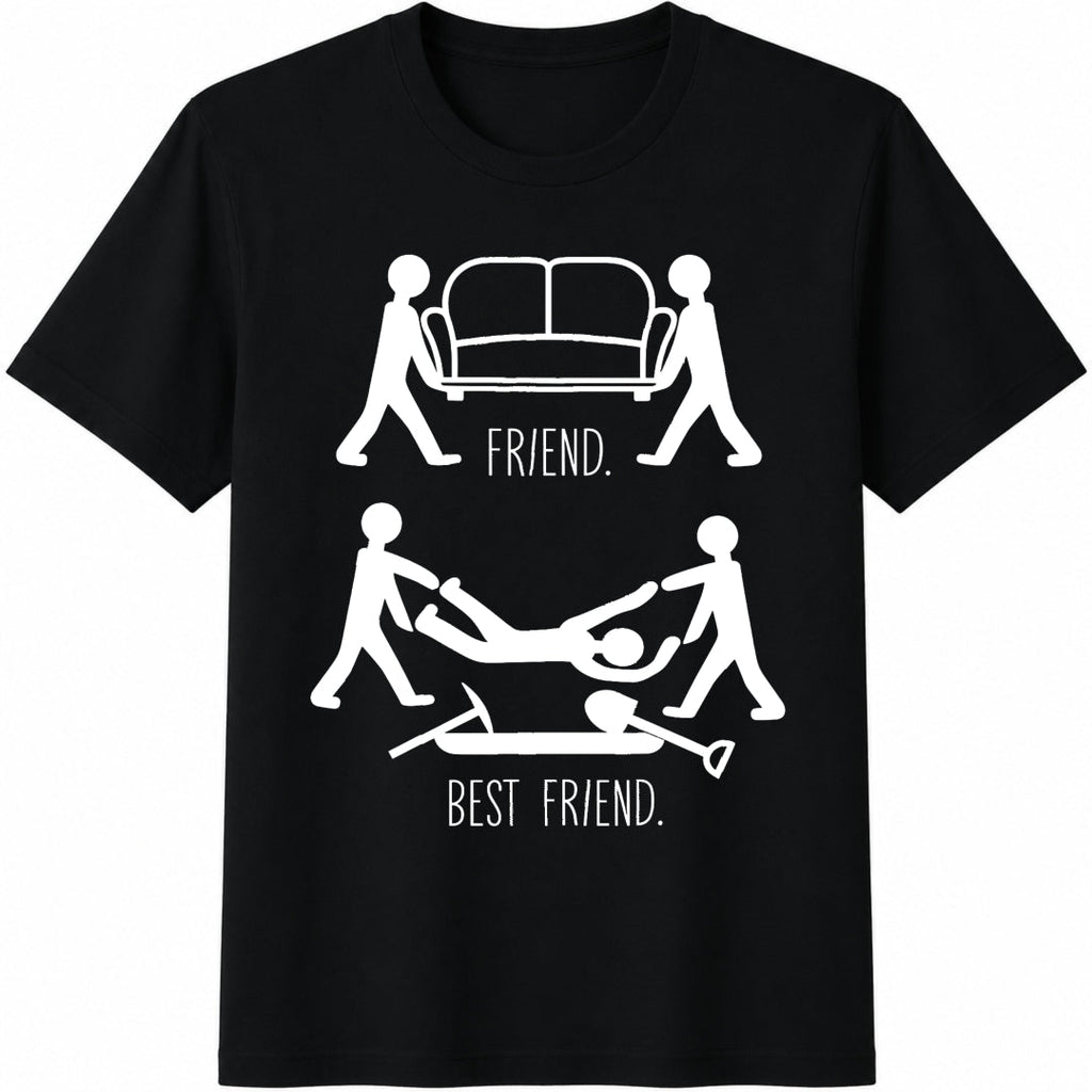Friend Vs Best Cotton T-Shirt product image 1