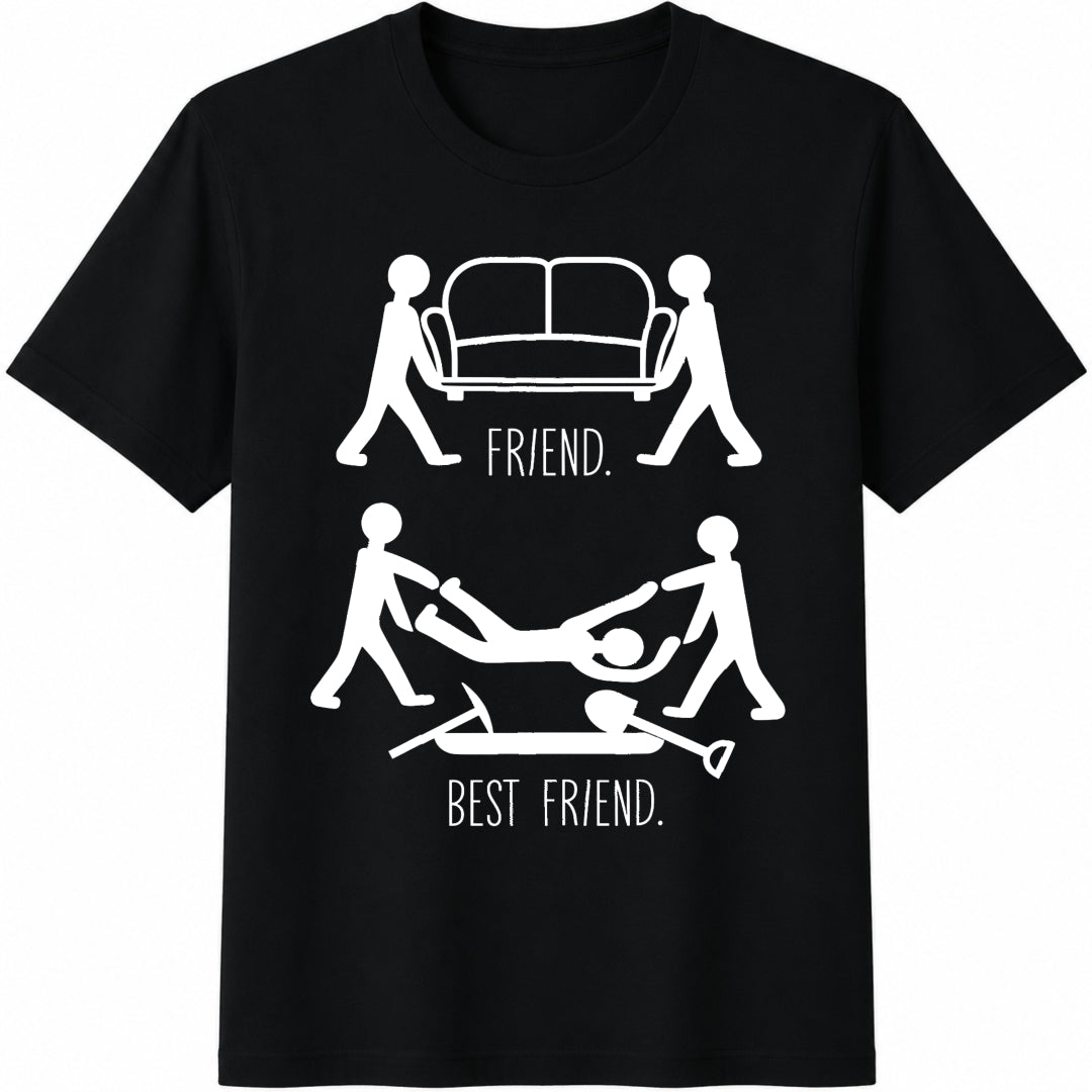 Friend Vs Best Cotton T-Shirt product image 1