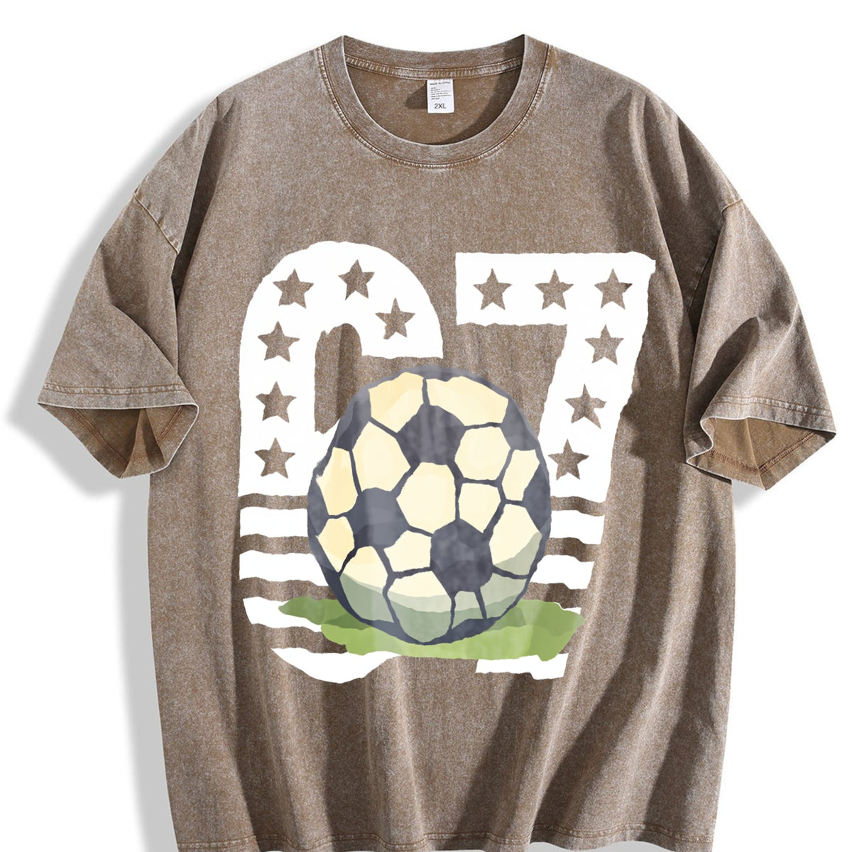 Global Soccer Fan Vintage Washed T-Shirt product image 3