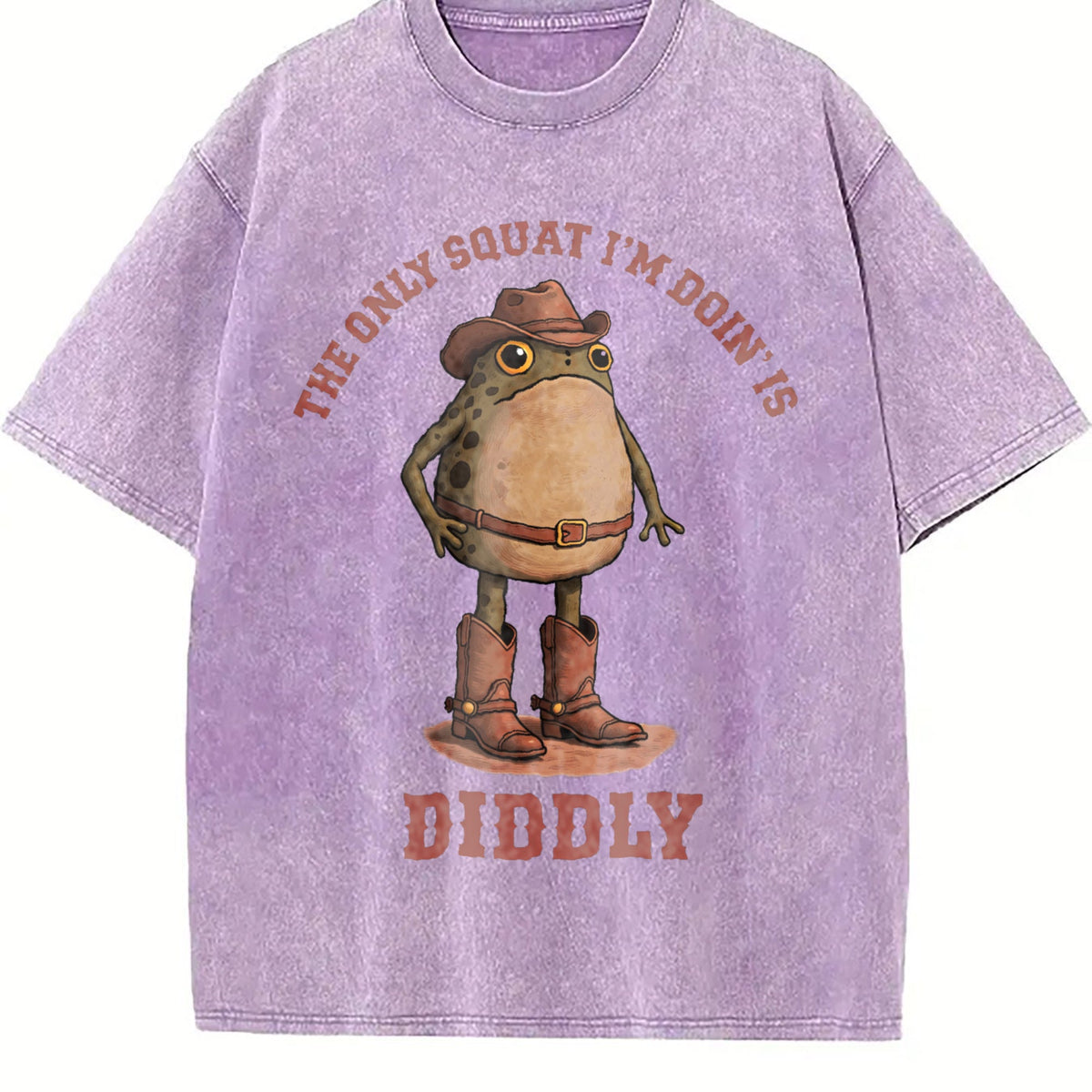 Only Squat I'm Doin' Is Diddly Vintage Washed T-Shirt product image 6
