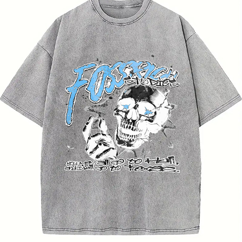 Skull Vintage Washed T-Shirt product image 5