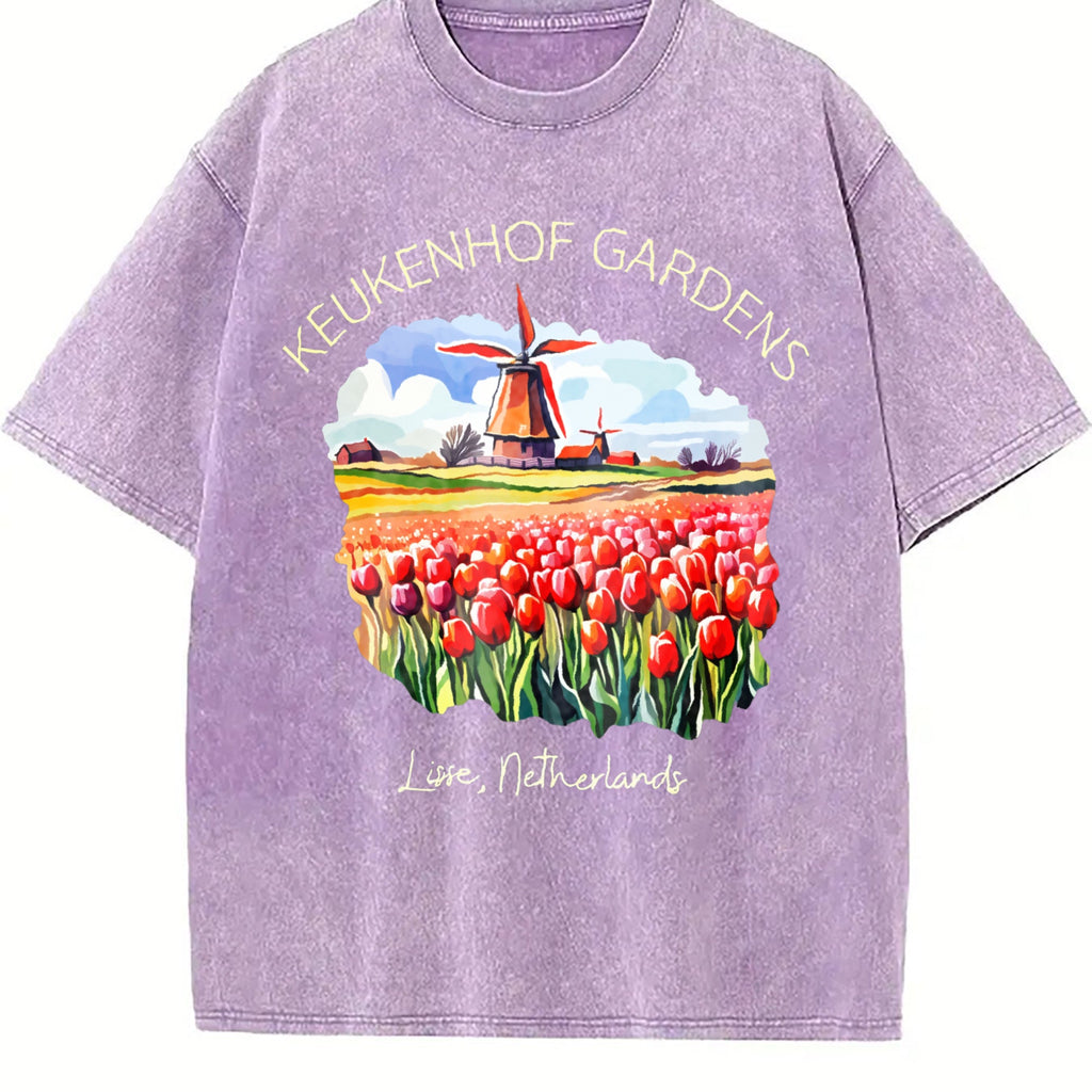 Lisse Netherlands Vintage Washed T-Shirt product image 6