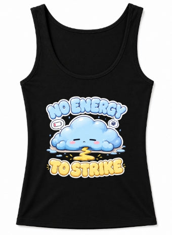 No Energy To Strike - Cute Exhausted Rain Cloud Tired product image 3