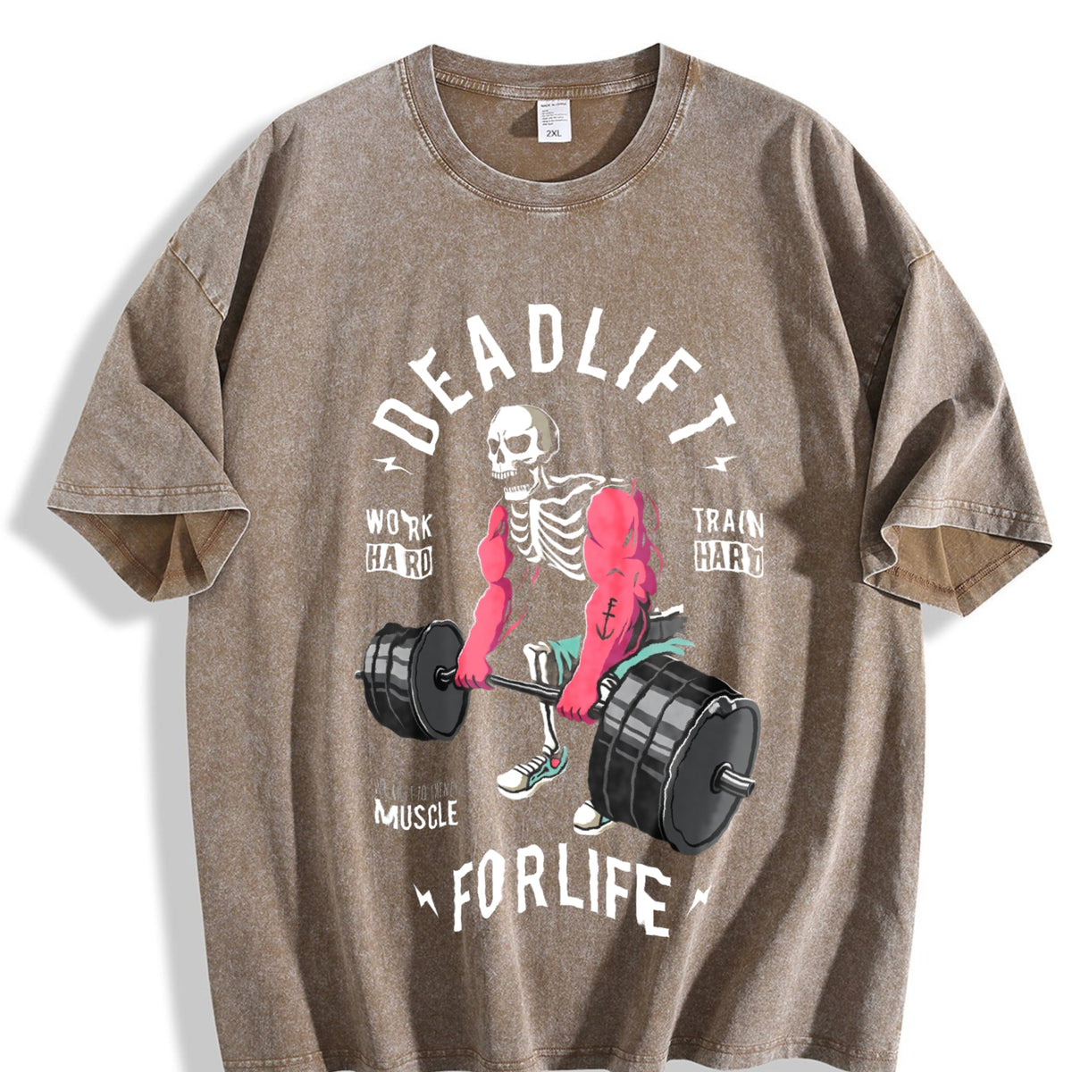 Gym Motivation Vintage Washed T-Shirt product image 3