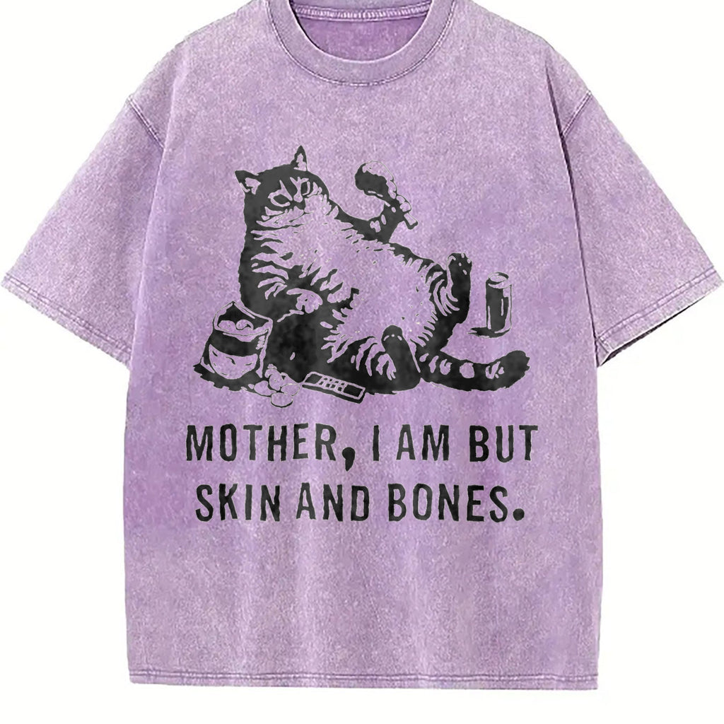 Funny Cat Mom Vintage Washed T-Shirt product image 6