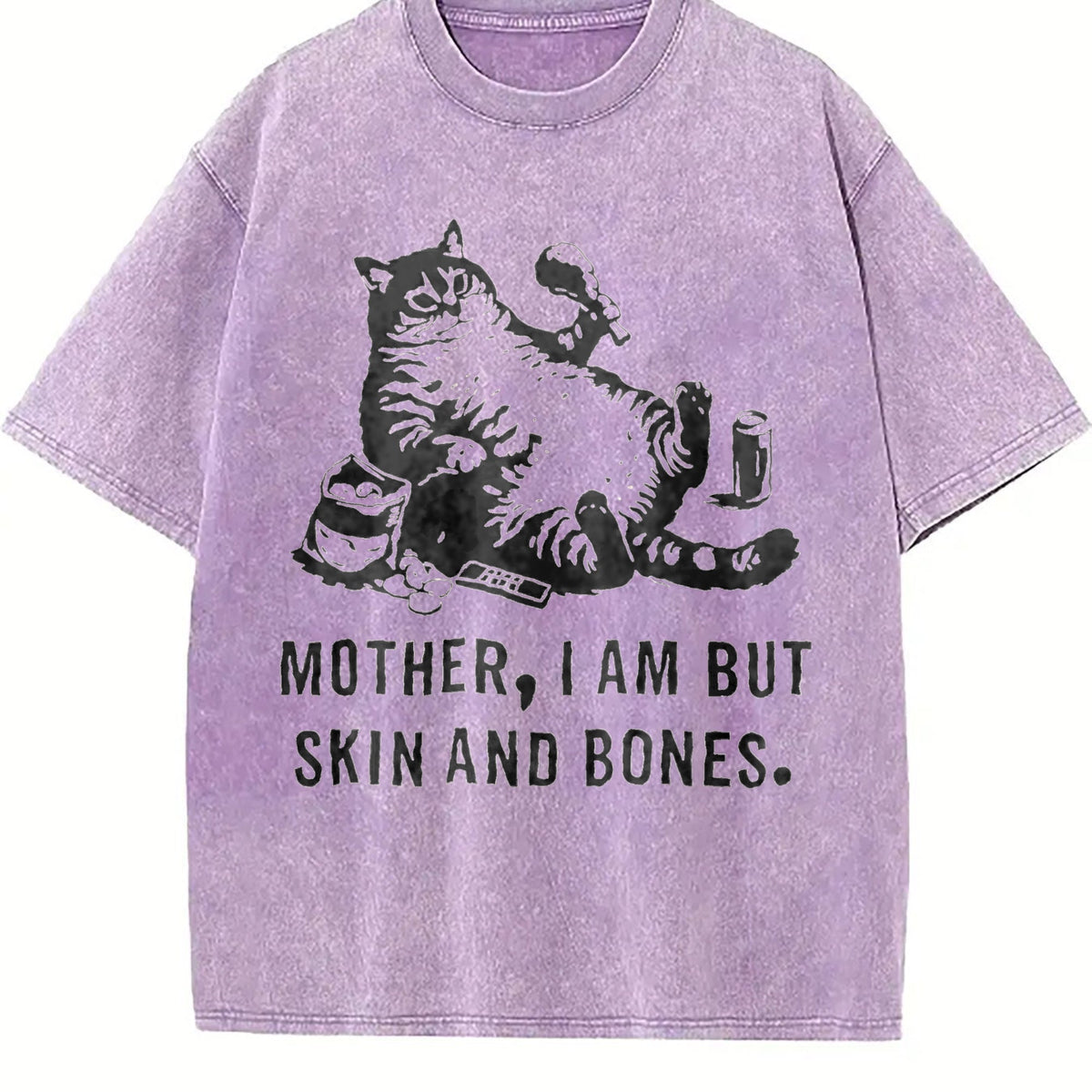 Funny Cat Mom Vintage Washed T-Shirt product image 6