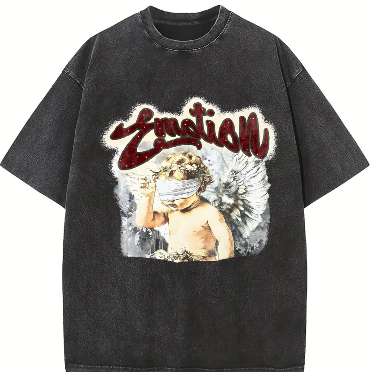 Cherub Emotion Rhinestone Tank Vintage Washed T-Shirt product image 2