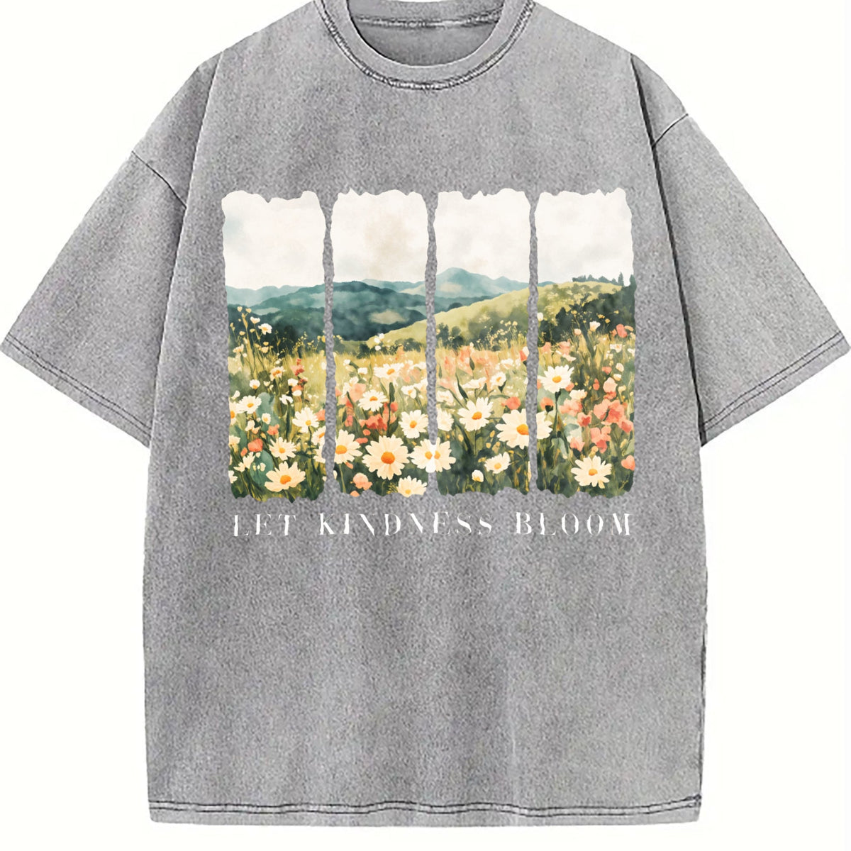 Let Kindness Bloom Vintage Washed T-Shirt product image 5