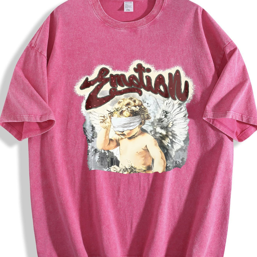 Cherub Emotion Rhinestone Tank Vintage Washed T-Shirt product image 7
