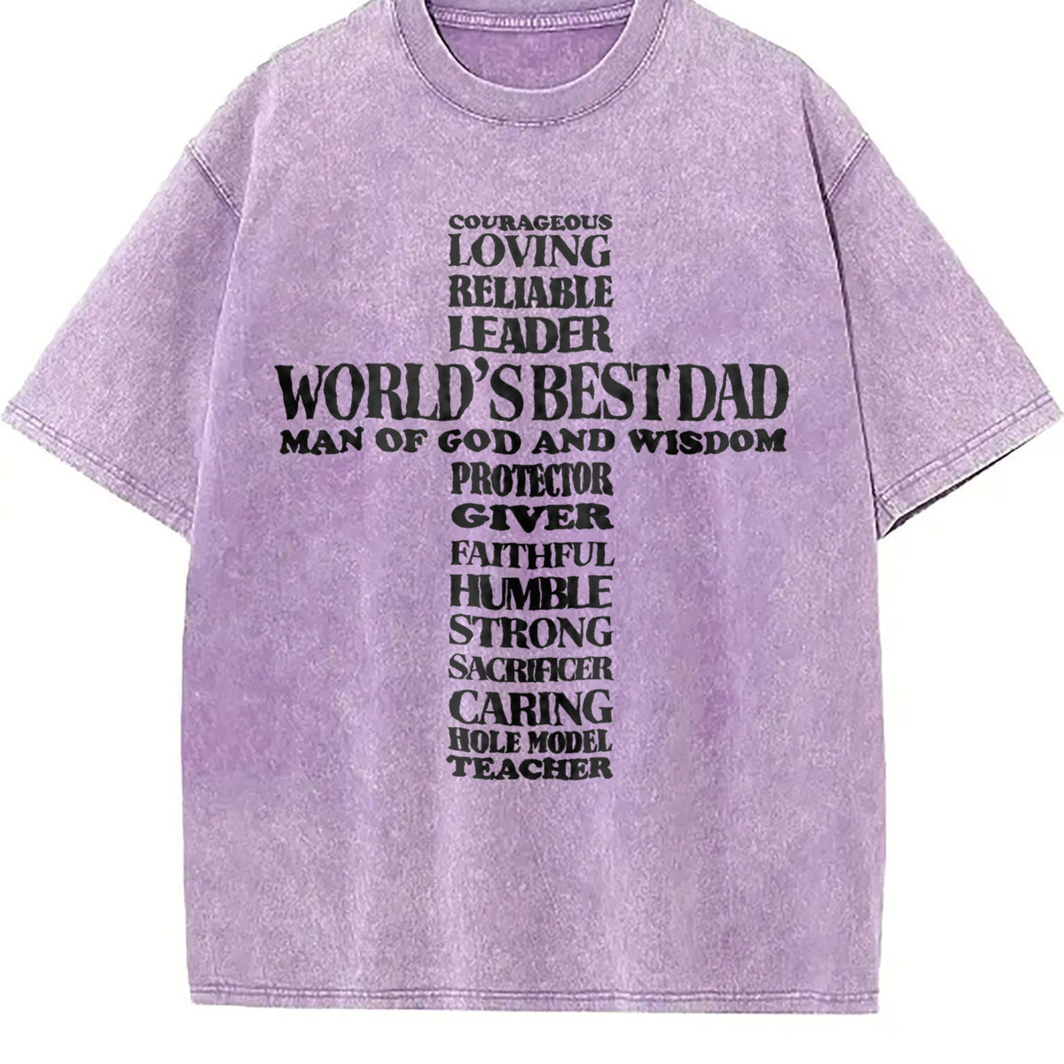 Worlds Best Christian Dad Vintage Washed T-Shirt product image 6