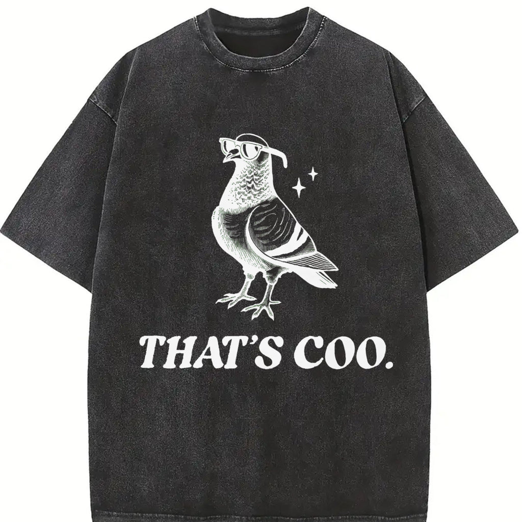 Funny Pigeon Puns 90s Vintage Washed T-Shirt product image 2