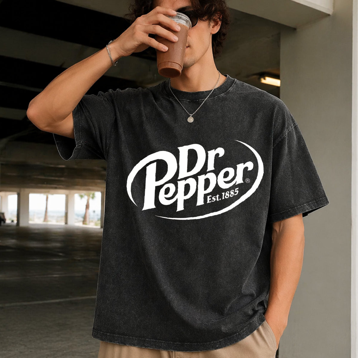 Dr Pepper Est 1885 - A Timeless Vintage Washed T-Shirt product image 9